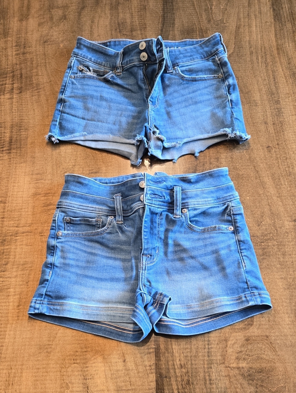 American Eagle Women’s Blue Denim Shorts - Classic Jean Short